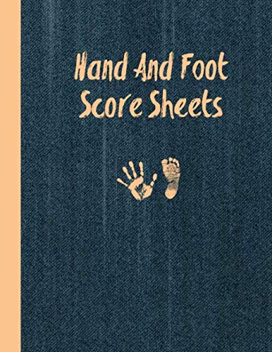 Hand And Foot Score Sheets: Scoring Keeper, Record &amp; Log Card Game ...