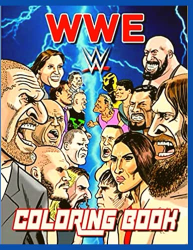 Wwe Coloring book: Anxiety wwe Coloring Books For Adults And Kids