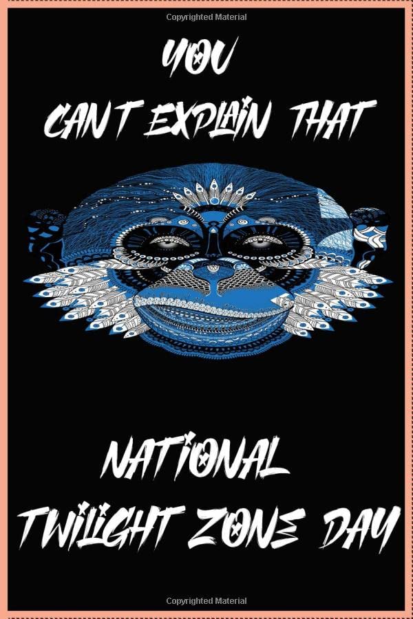 National Twilight Zone Day notebook/journal /120 lined pages/9*6