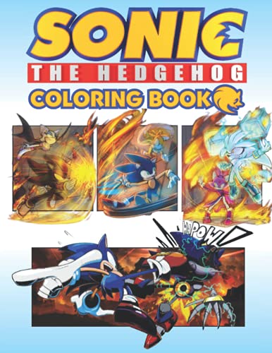 Sonic The Hedgehog Coloring Book: A Great Gift for Kids and Any Fans of ...