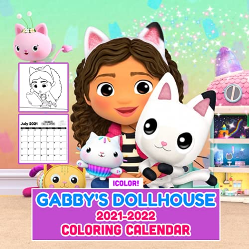 Gabby s Dollhouse 2021 2022 Coloring Calendar 18 Month July 2021 To gabby-s-dollhouse-2021-2022-coloring-calendar-18-month-july-2021-to