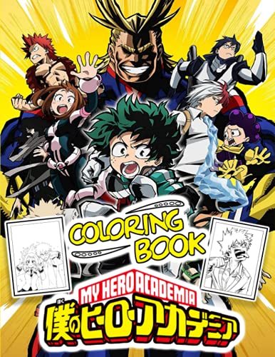 My Hero Academia Coloring Book: A Flawless Coloring Book For Kids And ...