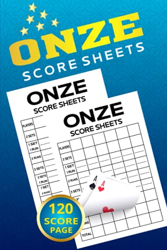 Onze Score Sheets: 120 Pages Onze Score Pad Games, Onze Score Keeper ...