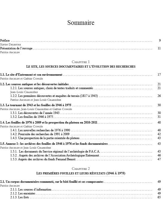 Supplément Revue Archéologique de Narbonnaise n° 51 Entremont by