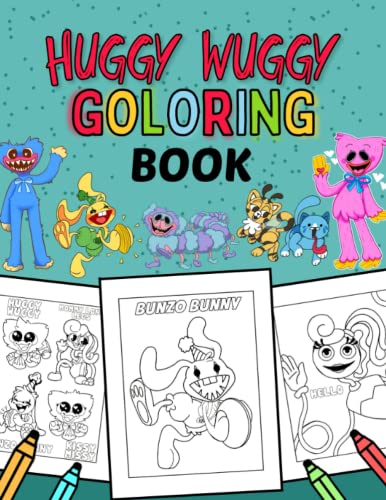 Huggy Wuggy Coloring Book: 60+ Fun Coloring Pages Featuring Your ...