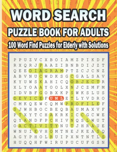 Word Search Puzzle Books for Adults: 100 Puzzles Word Finds Puzzle Book ...