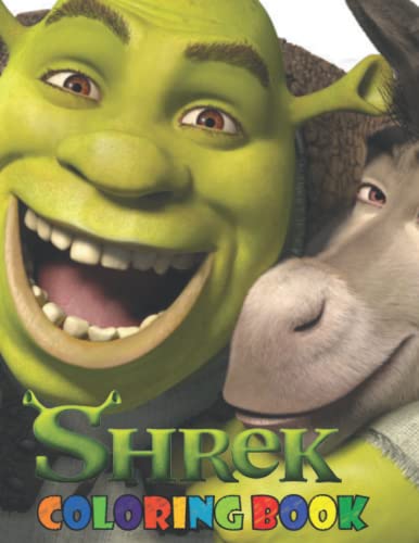 Shrek Coloring Book: for Kids & Adults with One Sided Drawing Pages Of ...
