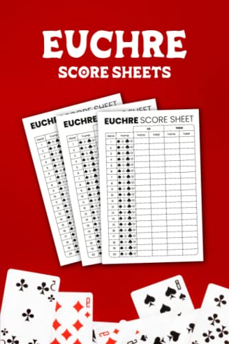 Euchre Score Sheets: Euchre Score Pads | Perfect Scorebook for ...
