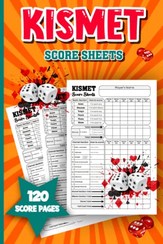 Kismet Score Sheets: Kismet Scoring Game Record Keeper Book, Blank Form ...