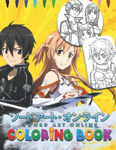 Sword Art Online Coloring Book: Sword Art Online Coloring Books For