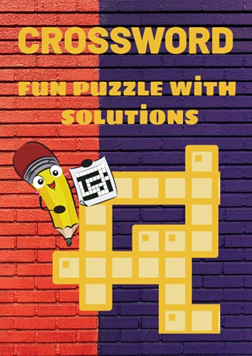 Crossword Puzzle Books with Solution: Cross Words Activity Puzzlebook
