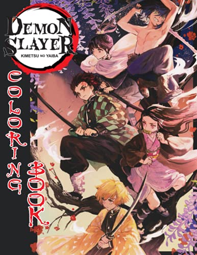 Demon Slayer Coloring Book: Big Anime Kimetsu No Yaiba An Awesome ...