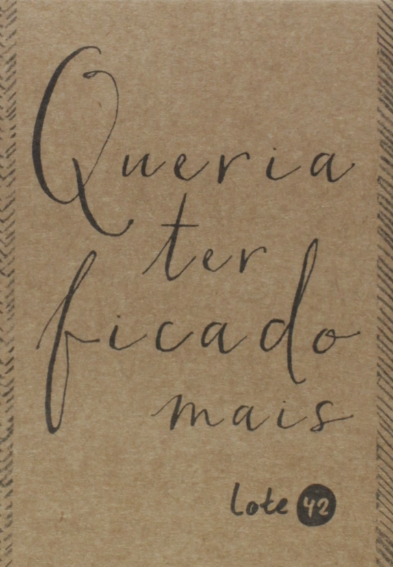 Queria ter ficado mais