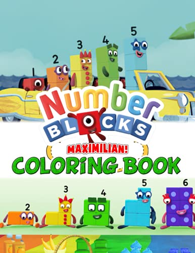 Numberblocks Coloring Book: Coloring Book with Fun, Easy, and Relaxing Coloring Pages, coloring ...