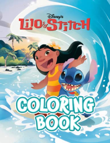 Lilo & Stitch Coloring Book: Beautiful Illustrations For Kids And ...