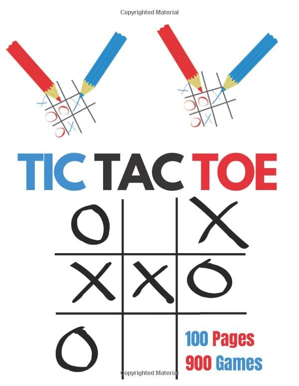 TIC TAC TOE: 100 Pages 8.5x11,900 games tic tac toe for all kids and ...