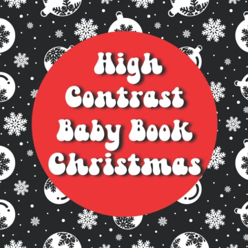 High Contrast Baby Book Christmas Black, White and Red Christmas
