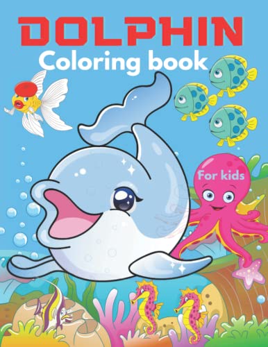 Cute Dolphin Coloring Book