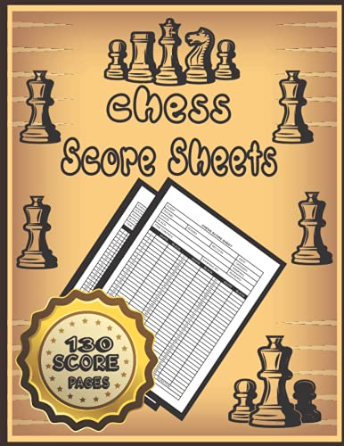 Chess Score Sheet: 8.5 x 11 large print / Chess Score Pads | Chess ...