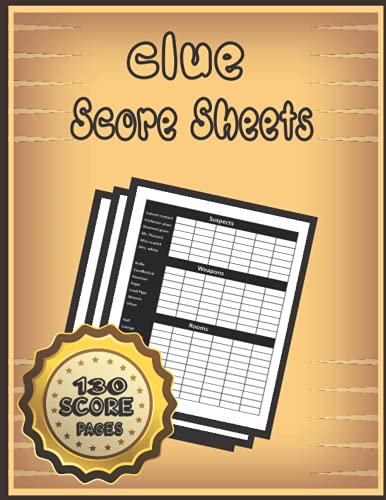 Clue Score Sheets: Score Pad for Clue Board Game with New Character Dr ...