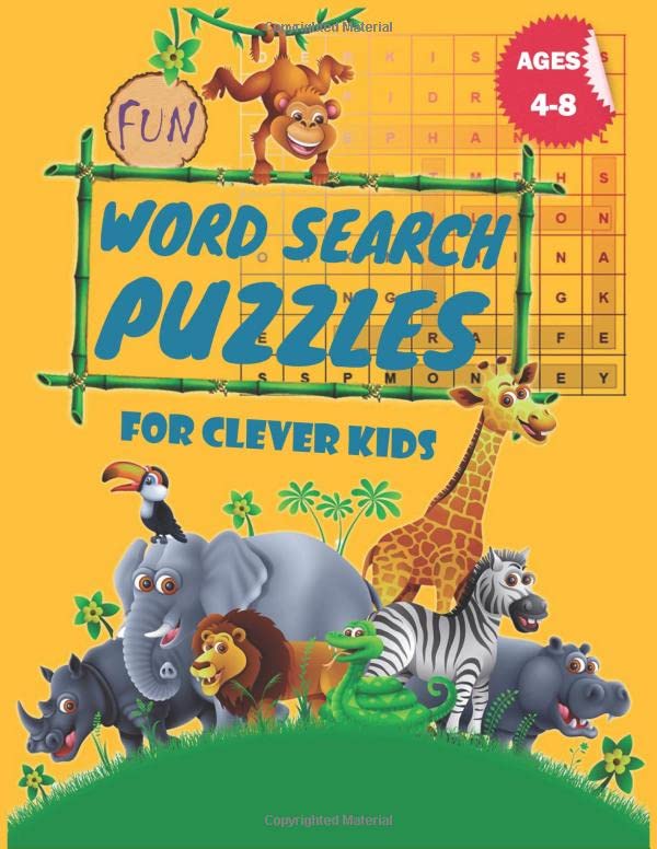 Fun Word Search Puzzles For Clever Kids 4 8 First Kids Word Search fun-word-search-puzzles-for-clever-kids-4-8-first-kids-word-search