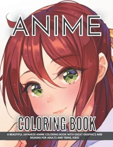 Anime Coloring Book: A Beautiful and Japanese Anime Coloring Book With ...