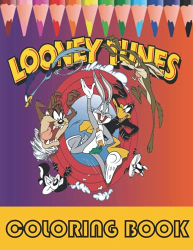 Looney Tunes Coloring Book: 50+ GIANT Fun Pages with Premium outline images with easy-to-color