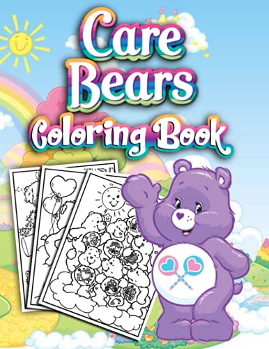 Care Bears Coloring Book: 60 One Sided Coloring Pages Featuring ...