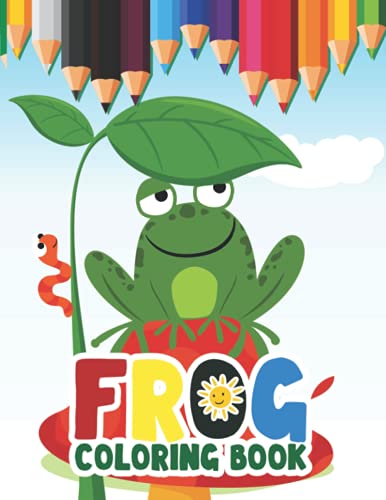 Frog Coloring book: A unique frog children's coloring book for kids