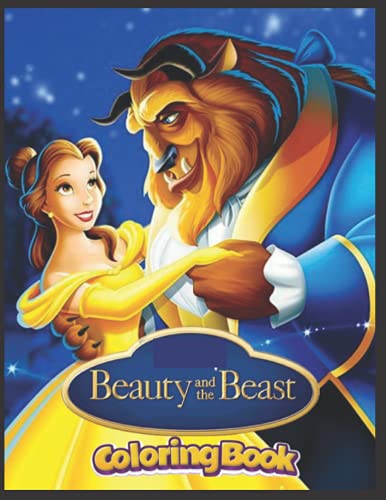 Beauty and the Beast: coloring book for kids and adults gift for who