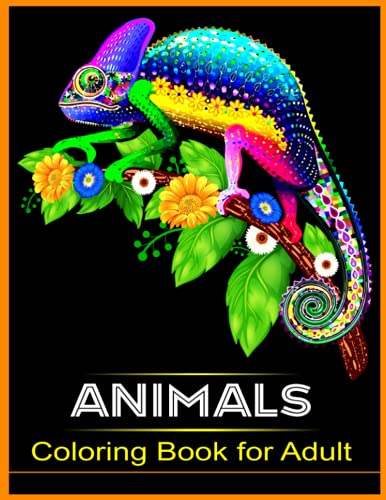 Animals Coloring Book For Adult: Adults Relaxation with Stress
