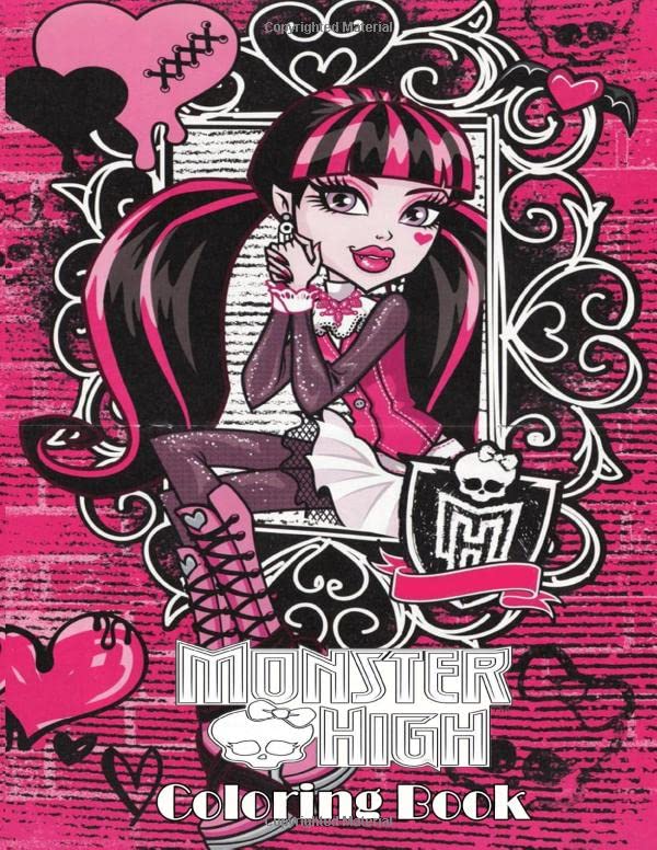 MONSTER HIGH Coloring Book A Perfect Gift For Kids And Adults. Great