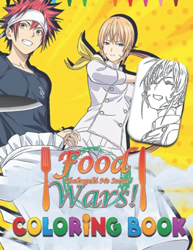 Food Wars Coloring Book: Shokugeki no Soma Coloring Books For Fans of ...