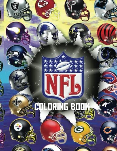 NFL Coloring Book: All National Football League Team Logos For All Fans