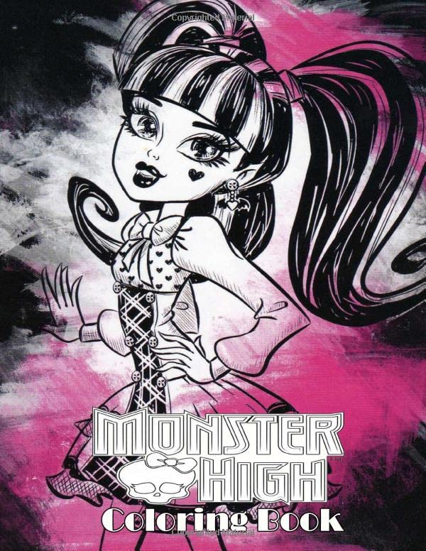 MONSTER HIGH Coloring Book A Perfect Gift For Kids And Adults. Great