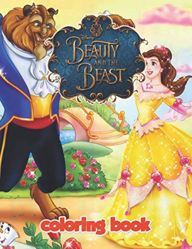 Beauty And The Beast Coloring Book: Perfect Christmas Gift For Kids And ...