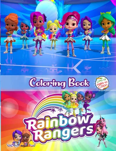 Rainbow Rangers Coloring Book: Rainbow Rangers coloring book With ...