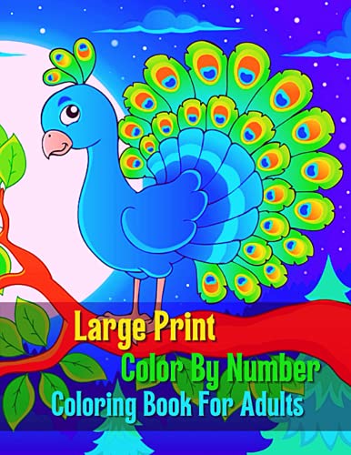 Large Print Color By Number Coloring Book: Large Print Color By Number ...
