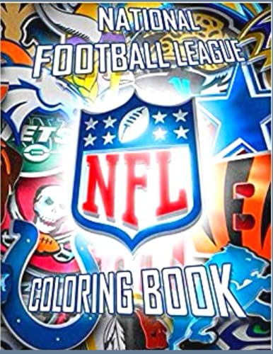 NATIONAL FOOTBALL NFL COLORING: Anxiety NFL Coloring Books For Adults ...