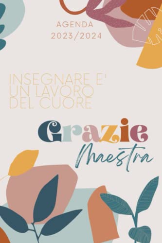 Targhetta Acrilica Per Maestra - Idea Regalo Grazie Con Scritta E Arcobaleno