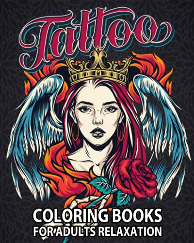 Tattoo Coloring Books for Adults Relaxation: Tattoo Adult Coloring Book