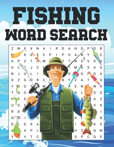 Fishing Word Search: Fishing Large Print Word Searches About Fishing ...