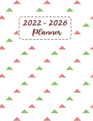2022-2026 Planner: Five Years Planner | Weekly and Monthly Calendar ...