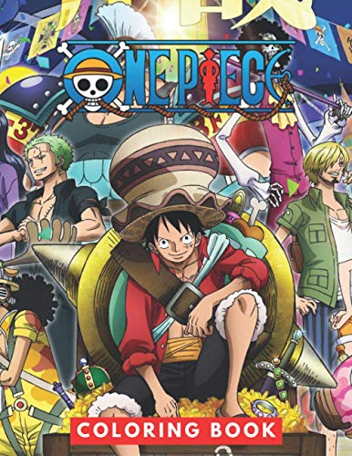 One Piece Coloring Book: JUMBO Coloring Book For Kids | Ages 2-13+ One Piece Colouring Book Gift ...