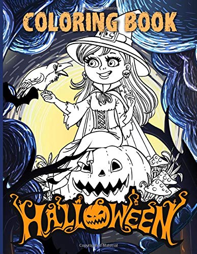 Halloween Coloring Book: Creative Halloween Adult Coloring Books For ...