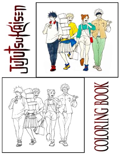 Jujutsu Kaisen Coloring Book: Coloring Book for Fan with High-Quality
