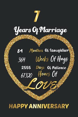 7 Years Of Marriage happy Anniversary Funny 7th Couple Wedding Anniversary Gift 7th Wedding 