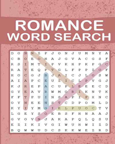 Romance Word Search: Word Search Puzzle Book for Adults , 300+ Romantic ...