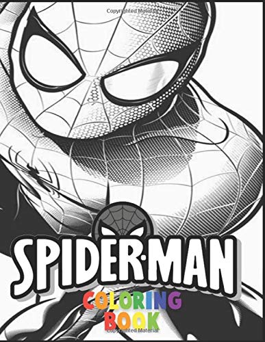 Spiderman Coloring Book: Spiderman Coloring Book for Kids and Adults by ...