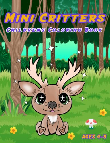 Mini Critters Childrens Coloring Book: Fun And Easy Coloring Pages For ...